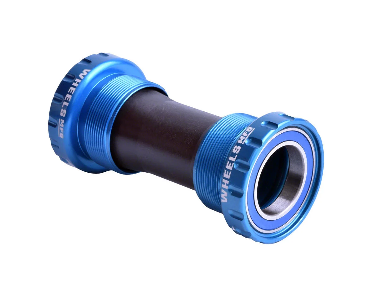Wheels Manufacturing Threaded External ABEC-3 Bottom Bracket (Teal) (BSA) (68/73) (24mm/Shimano Spindle)